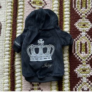 Black juicy couture dog sweatshirt